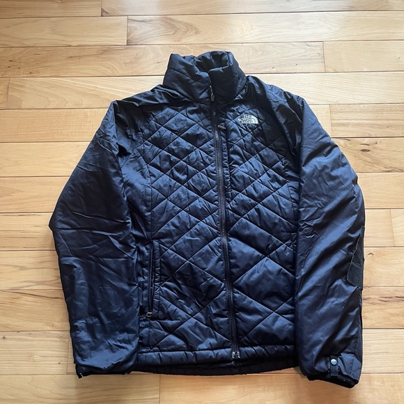The North Face Jackets & Blazers - The North Face Primaloft Diamond Quilted Black Puffer Jacket Womens M REPAIRED‎